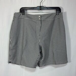 💌 Maggie Lane black and white gingham Check athletic shorts